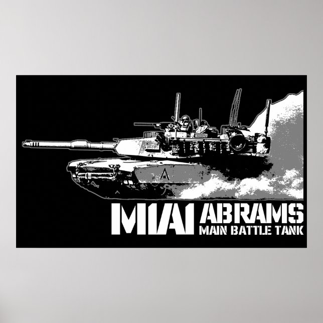Affiche M1 Abrams (Devant)