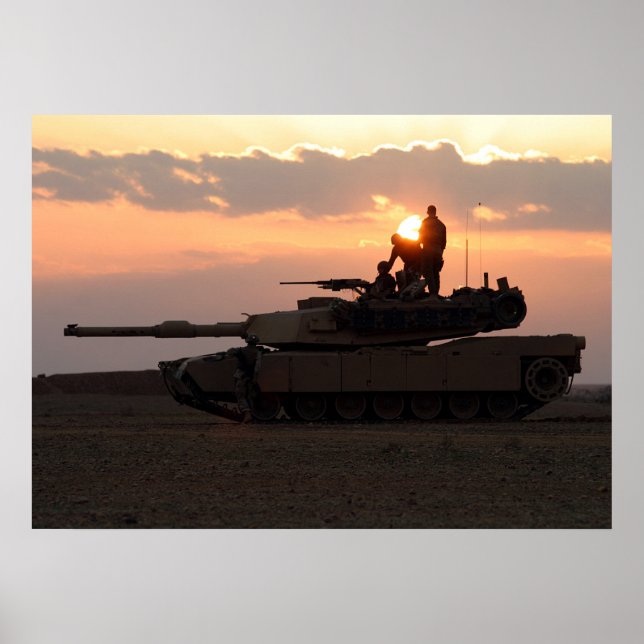 Affiche M1A1 Abrams - char de combat principal (Devant)