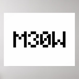 Affiche M30W [Leetspeak Animal Sounds]