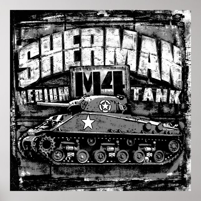 Affiche M4 Sherman (Devant)