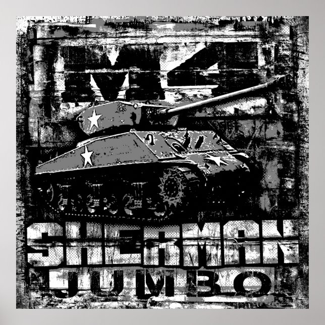 Affiche M4 Sherman Jumbo (Devant)