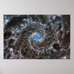 Affiche M74 (M74) Galaxie   NGC 628   MIRI   JWST