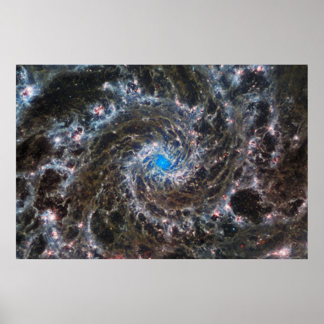 Affiche M74 (M74) Galaxie | NGC 628 | MIRI | JWST (Devant)