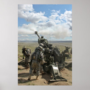 Affiche M-777 Artillerie Artillerie Cannon