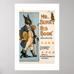 Affiche M. Bunny, son livre - Adam L. Sutton