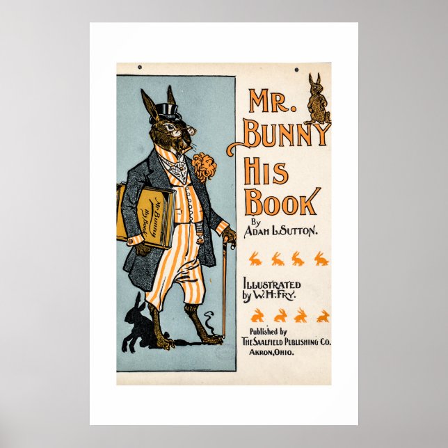 Affiche M. Bunny, son livre - Adam L. Sutton (Devant)