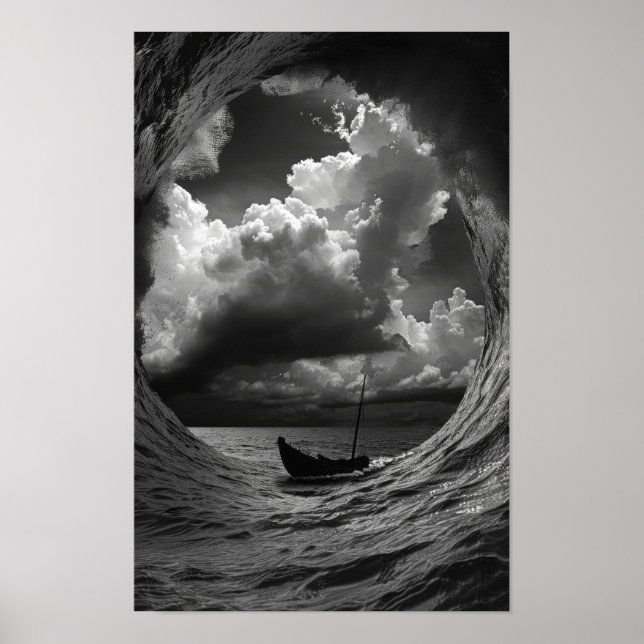 Affiche M.C. Escher Inspiré Répéter l'affiche de chute des (Devant)