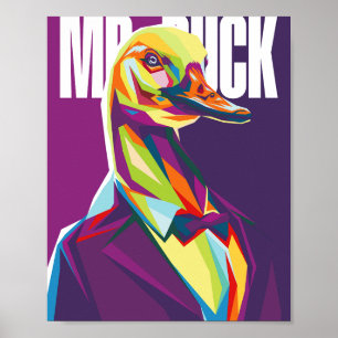 Affiche M. Duck Pop Art