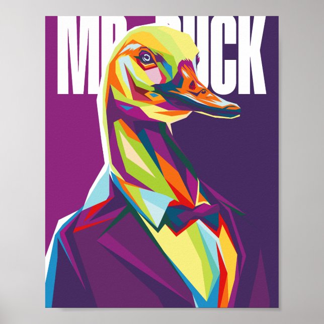 Affiche M. Duck Pop Art (Devant)