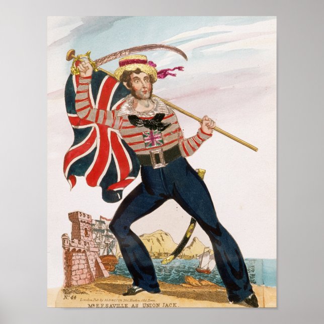 Affiche M. E.F. Saville comme "Union Jack" (Devant)