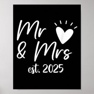 Affiche M. et Mme. Env. 2025 Couple Marié Mariage Mari