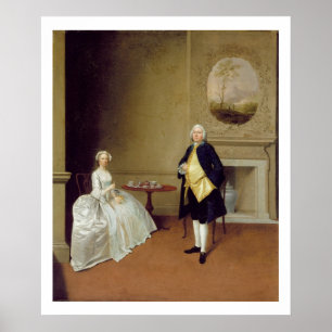 Affiche M. et Mme Hill, c.1750-51 (huile sur la toile)