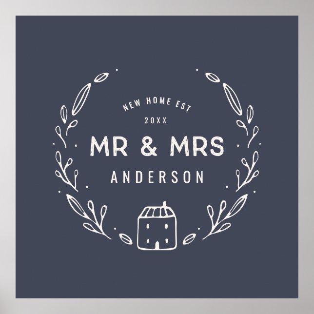 Affiche M. et Mme nouvelle maison (Devant)