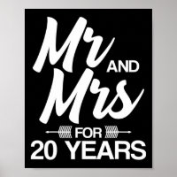 M. Et Mme Pour 20 ans 20e anniversaire Mariage