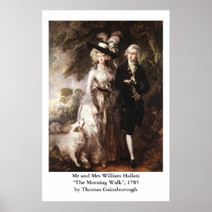 Affiche M. et Mme William Hallett de Thomas Gainsborough