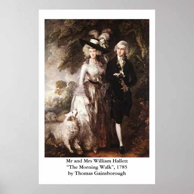 Affiche M. et Mme William Hallett de Thomas Gainsborough (Devant)