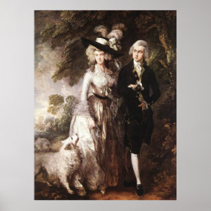Affiche M. et Mme William Hallett de Thomas Gainsborough