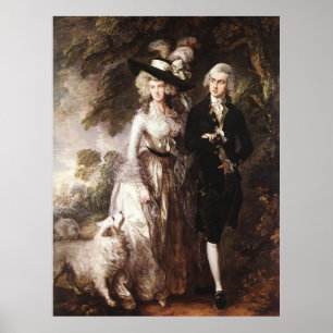Affiche M. et Mme William Hallett de Thomas Gainsborough