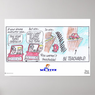 Affiche M. Fitz : Être Enseignable 3 - Conduire!