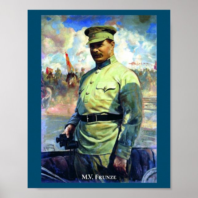 Affiche M. Frunze - Officier de l'Armée soviétique, Fondat (Devant)