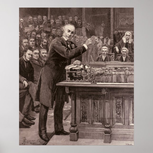 Affiche M. Gladstone (Devant)