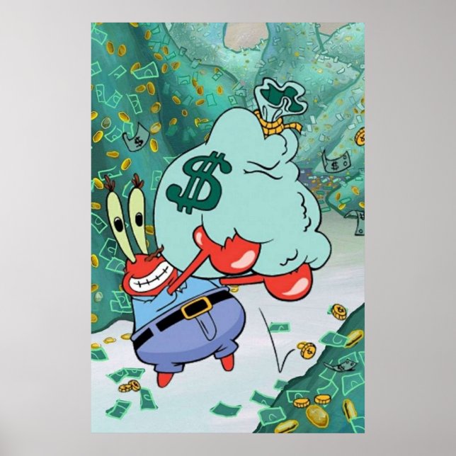 Affiche M. Krabs mème monétaire (Devant)