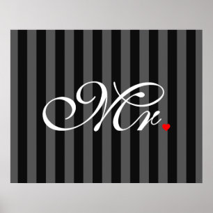 Affiche M. Mari A Groom Ses Hers Nouvelles Mauvaises Maiso