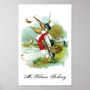 AFFICHE M. PELICAN FISHING