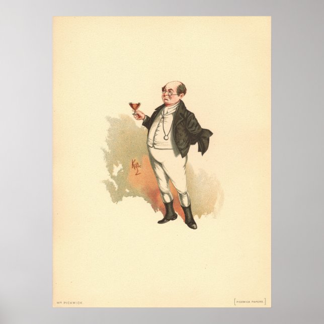 Affiche M. Pickwick, par Kyd, Dickens' The Pickwick Papers (Devant)