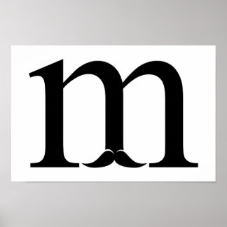 Affiche M pour Moustache