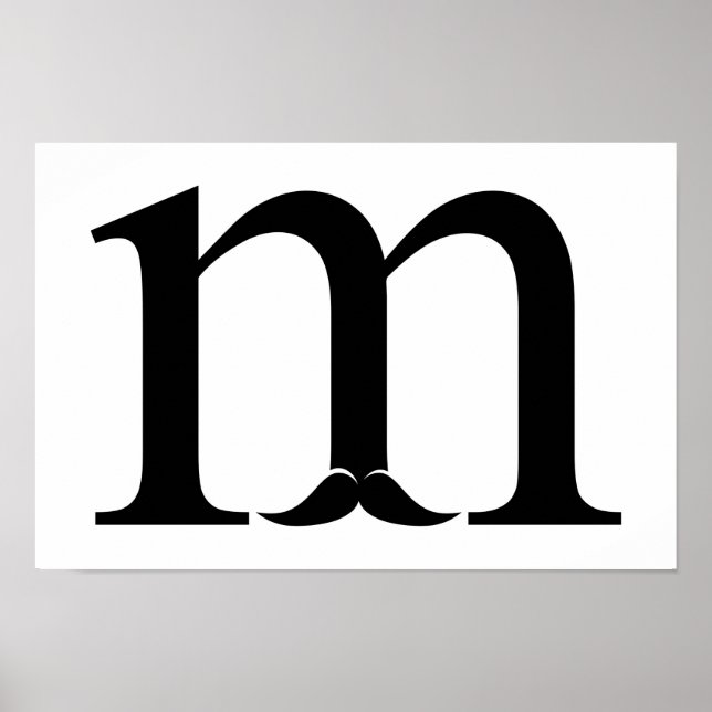 Affiche M pour Moustache (Devant)