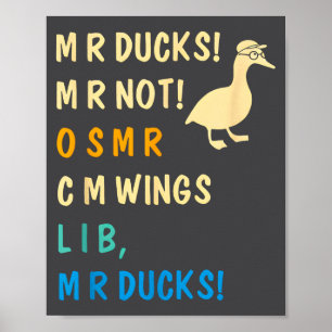 Affiche M R Canards M R Pas O S M R Cm Wangs Lib M R Canar