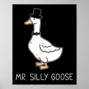 Affiche M. Silly Goose Couple Correspondant Mariage Drôle 