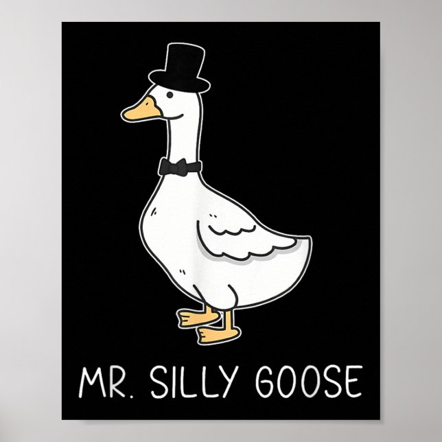 Affiche M. Silly Goose Couple Correspondant Mariage Drôle  (Devant)