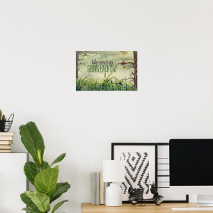 Affiche "Ma créativité grandit" Motivation Affirmation