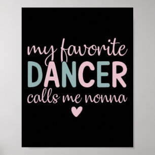 Affiche Ma Danse Favorite M'Appelle Danse Drôle Nonna