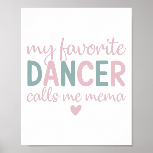 Affiche Ma Danse Favorite M'Appelle Danse Méma Drôle (Devant)