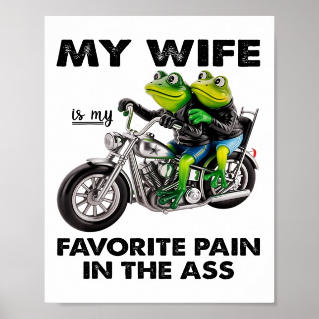 Affiche Ma femme est mon mal préféré dans la grenouille (Devant)