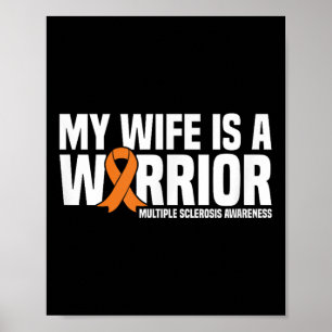Affiche Ma Femme Est Un Guerrier Mme Sclérose En Plaques