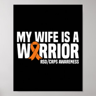 Affiche Ma Femme Est Un Guerrier Orange Ribbon Rsdcrps Rec