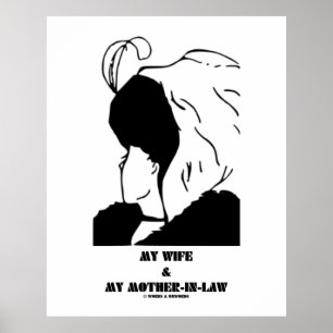 Affiche Ma femme et ma belle-mère (illusion optique)