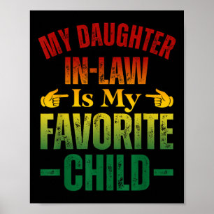 Affiche Ma Fille En Droit Est Mon Favori Enfant Favori Fan