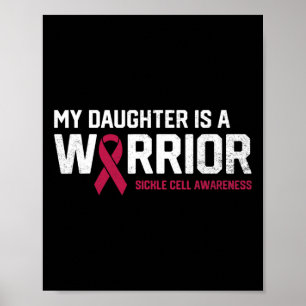 Affiche Ma Fille Est Un Guerrier Maître De L'Anémie Cellul