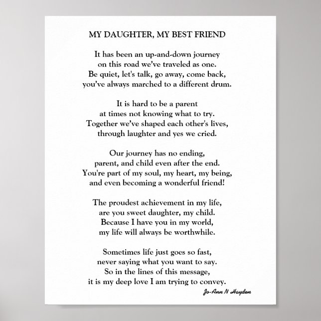 AFFICHE MA FILLE, MON AMI (Devant)