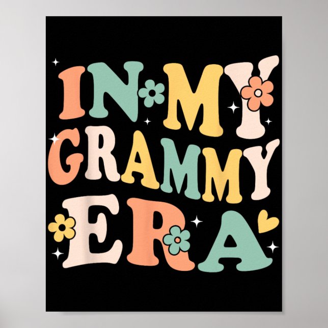 Affiche Ma génération Grammy drôle sarcasme groovy rétro m (Devant)