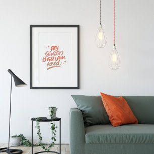 Affiche Ma Grâce Est Tout Ce Dont Vous Avez Besoin
