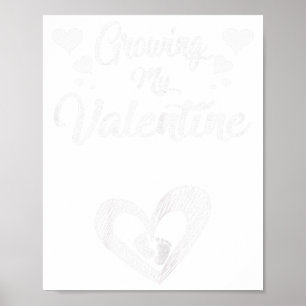 Affiche Ma grossesse de la Saint-Valentin en tant que nouv