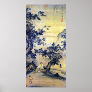 Affiche Ma Lin écoute tranquillement le vent dans le pin