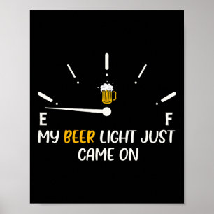 Affiche Ma Lumière De Bière Est Venue Sur La Bière Papa Dr