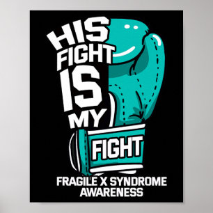 Affiche Ma lutte est mon combat Fragile X Syndrome Sensibi